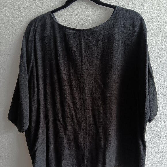 Black Short Sleeve Plus Size To The Max by Arthur Max Top - Picture 3 of 3